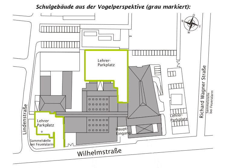 Gebäudeplan Parken
