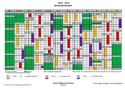 Schulwochenplan